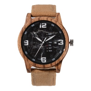 Offre Spéciale hommes montres bois qualité toile <span class=keywords><strong>bracelet</strong></span> relojes hombre cadran spécial conception en bois <span class=keywords><strong>montre</strong></span> pour hommes avec grand boîtier <span class=keywords><strong>montre</strong></span>-<span class=keywords><strong>bracelet</strong></span> - Product Image 4