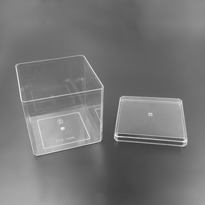 Hộp Vuông Trong Suốt Bằng Nhựa PS 400Ml 14Oz Tùy Chỉnh Có Nắp Cho Bánh Quy Đồ Ăn Nhẹ Hộp Đóng Gói Bánh Ngọt Đường Bánh Ngọt - Product Image 4