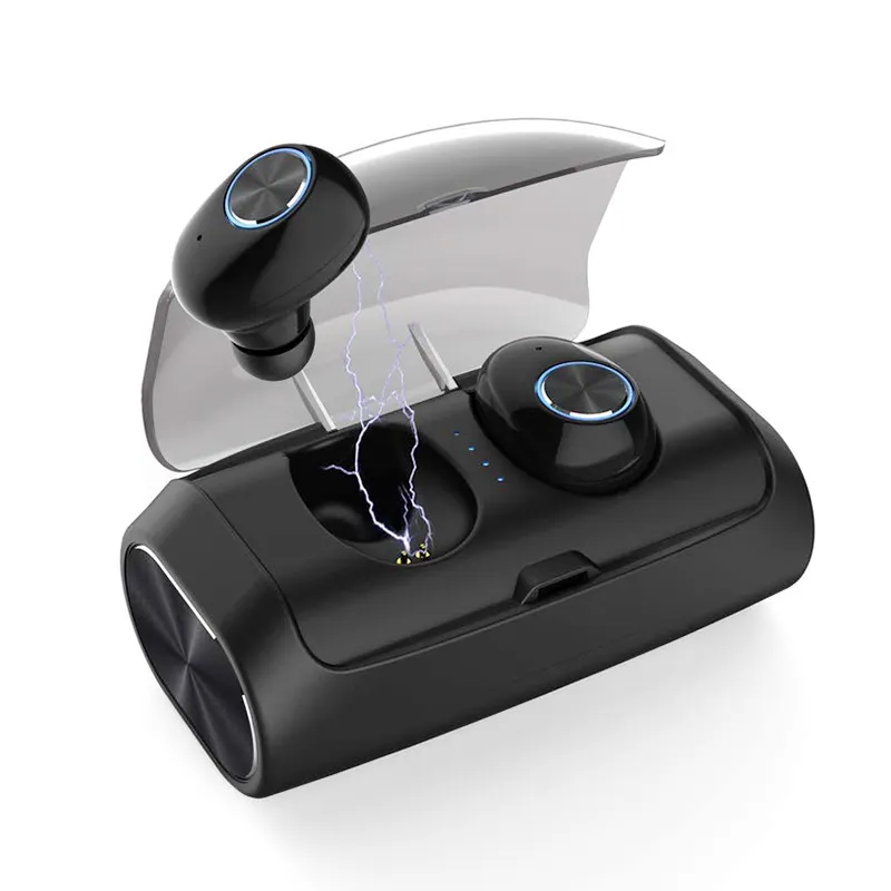 V6 TWS Dayanıklı Bluetooth 5.0 Kulaklık Gerçek Kablosuz Stereo Kulaklık Kulakiçi 2600 mah Şarj Kutusu ile