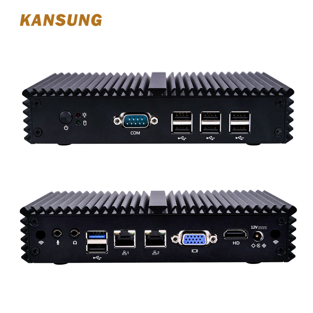 8 Usb 2 Lan 4 ядра 2,42 ГГц Celeron J1900 брандмауэр Pfsense Ubuntu промышленных безвентиляторный мини ПК