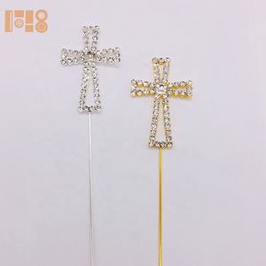 Garniture de Cupcake en diamant argenté, 10 pièces, décoration de gâteau, fête d'anniversaire, mariage religieux, baptême, première <span class=keywords><strong>Communion</strong></span> - Product Image 4