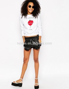 <span class=keywords><strong>Blanc</strong></span> haute qualité Hoodies gros femmes Hoodies et Sweatshirts impression haut Hoodies - Product Image 2