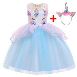 <span class=keywords><strong>Vestito</strong></span> adorabile DJS006 di usura del partito del progettista floreale delle neonate dei rifornimenti del partito dell'<span class=keywords><strong>unicorno</strong></span> di trasporto libero di mqitz - Product Image 4