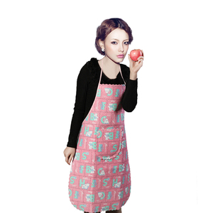Plastic eco-friendly cooking apron adult waterproof oilproof composite apron