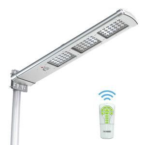 Lampe solaire de rue intégrée <span class=keywords><strong>3</strong></span> en 1 pour l'extérieur, lampe solaire avec batterie - Product Image 1