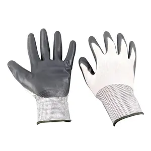 Rubber nitril gecoat ondergedompeld Latex handschoenen industriële zware rubber handschoenen