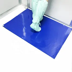תעשייתי חד פעמי PE כחול דבק אבק משלוח נקי חדר דביק דלת מחצלת