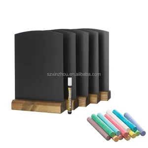 Tabletop Easel Memo Board Blackboard Mini Freestanding Wood For Chalk Use Black Decoration Painted Table Top Business Gift Love