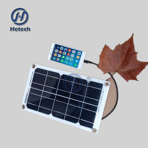 พอร์ตชาร์จ USB พลังงานแสงอาทิตย์ 7w แผงโซลาร์เซลล์ <span class=keywords><strong>5v</strong></span> สำหรับชาร์จโทรศัพท์มือถือ - Product Image 1