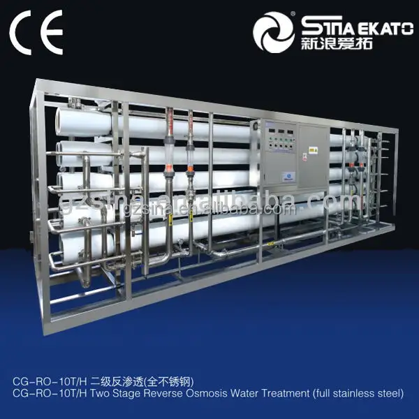 SinaEkato 2021 good price cleaning water CG-RO two stage reverse osmosis water treatment system RO water treatment plants