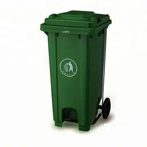 Good quality 240 liters plastic trash container trash can with wheels price