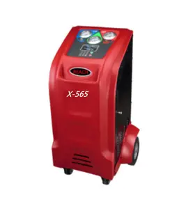 auto car a/c system refrigerant recovery oil flushing machine