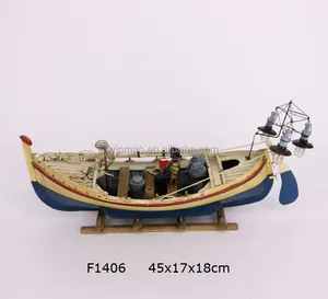 Fishing ship model YM Wood Home Decoration 3 choice fish vessel wooden sailboat model cn zhe teak love model the old man and sea