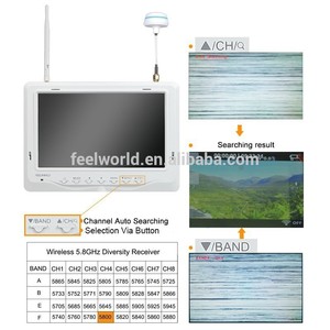7 pulgadas FPV fotografí<span class=keywords><strong>a</strong></span> <span class=keywords><strong>a</strong></span>érea LCD monitor, 5.8 GHz wireless <span class=keywords><strong>a</strong></span> / <span class=keywords><strong>v</strong></span> transmisor <span class=keywords><strong>receptor</strong></span> - Product Image 4