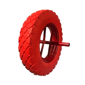 Roues <span class=keywords><strong>de</strong></span> <span class=keywords><strong>brouette</strong></span> plates en mousse pu <span class=keywords><strong>tubeless</strong></span> 4.00 — 8, 16 pouces, livraison gratuite - Product Image 2