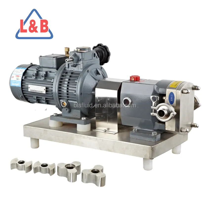 positive displacement pump for Chocolate, oil, cereal mash, honey transferring/Food grade rotary lobe sanitary pump