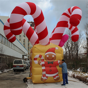 Lumière LED personnalisée Décoration de Noël Candy Cane gonflable - Product Image 3