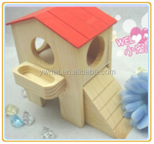 Jouets d'hamster de haute qualité, jouets en bois naturel et cage de hamster, avec design coloré, offre spéciale - Product Image 2
