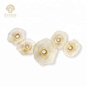 Gold Metal Modern Wall Art Decoration <strong>China</strong> <strong>Import</strong> <strong>Items</strong> <strong>Decor</strong> <strong>for</strong> <strong>Home</strong> - Product Image 2