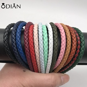 Odian Bijoux Offre Spéciale Rond Tressé forme Véritable En Cuir Corde Chaîne Cordon Pour Collier Bracelet de Bijoux Artisanat Conclusion - Product Image 3
