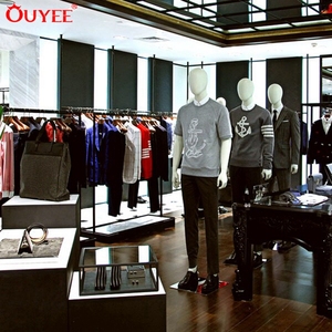 Modern Men's Clothing Shop Furniture Design Garment Store Cloth Display Stand <strong>Clothes</strong> <strong>Shelf</strong> - Product Image 2