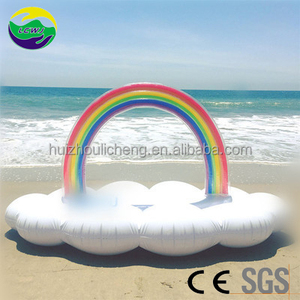 Gold Supplier <span class=keywords><strong>rainbow</strong></span> cloud 6 person giant Inflatable Water floating <span class=keywords><strong>island</strong></span> swimming pool inflatable float - Product Image 3