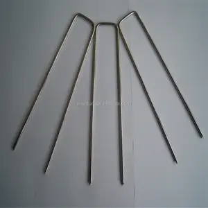 Landscape Fabric Mulch Pins pack SOD Staples Weed Control Chisel Point