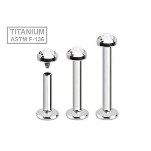 16G G23 titanyum dahili dişli Labret dudak <span class=keywords><strong>Monroe</strong></span> yüzükler küpe CZ kıkırdak <span class=keywords><strong>Tragus</strong></span> <span class=keywords><strong>piercing</strong></span> göbek takısı düğün parti