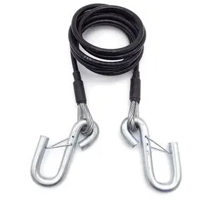 Bán buôn tùy chỉnh xe công cụ khẩn cấp kéo dây dây thép bánh xích thép kéo dây Rope với s-hook