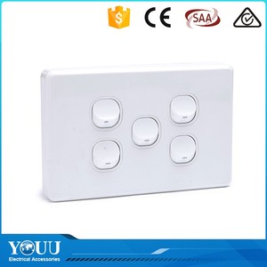 YOUU 2017 Nuevas <span class=keywords><strong>Ideas</strong></span> de Negocio 4 Banda de 1 Vías O 2 Vías Pared Toma de Interruptor de Botón Interruptor Del Tacto - Product Image 1
