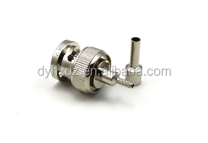 bnc זכר מלחץ מחבר כבל לrg58-rg142 rg400 rf מחבר - Product Image 5