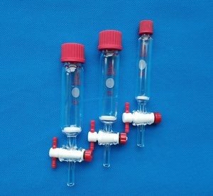 10 25 50 100 250 ml uso di Laboratorio di Vetro Solido Fase Peptide Sintesi Vaso con disco sinterizzato <span class=keywords><strong>Ptfe</strong></span> rubinetto - Product Image 3