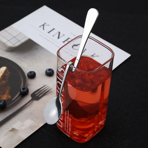 Thép không gỉ muỗng uốn treo cốc <span class=keywords><strong>S</strong></span> hình dạng muỗng cà phê cong treo mứt muỗng - Product Image 4