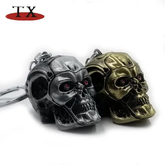 Die Casting Promotional Zinc Alloy Skeleton Shaped Keychain