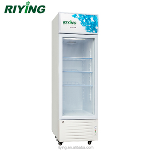 Présentoir en vitrine verticale à porte simple, réfrigérateur pour boissons, de 198 litres - Product Image 2