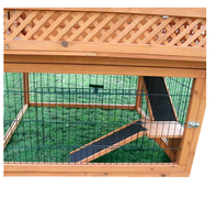 Grande plage pliable en bois, MSH-rh006, lapin d'extérieur, cochon d'inde, course intégrée, pagode
