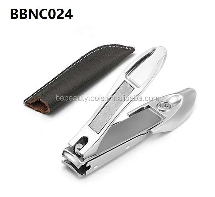 Nail Cutter Heavy Duty Zinc Alloy Stainless Steel Toenails Fingernails Built-In Nail File Curved Nail Clipping Catcher Clippers
