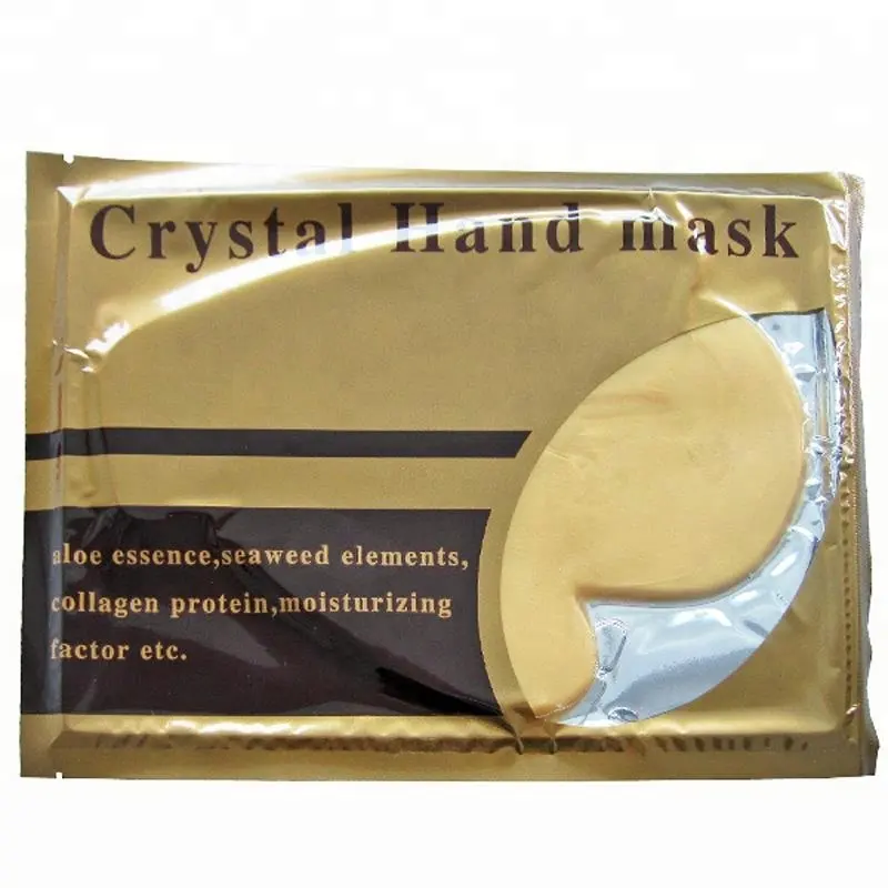 24 Karat Kollagen Gold Anti-Falten Hand aufhellung maske Gelee Blatt Kollagen Kristall Spa Gel Feuchtigkeit creme Hand pflege maske Hand maske