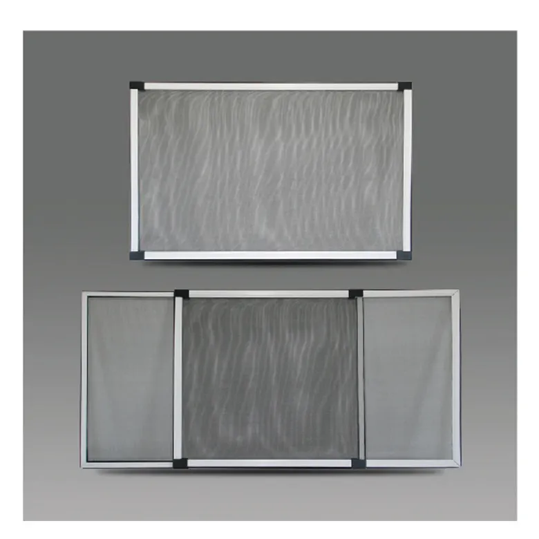 Adjustable aluminum profile fiberglass mesh insect window screen sliding