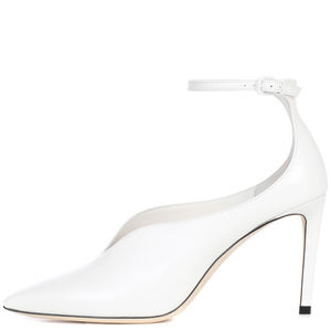 Scarpe <span class=keywords><strong>da</strong></span> Donna con Cinturino alla Caviglia, <span class=keywords><strong>Tacchi</strong></span> Alti Estivi Neri per Abiti <span class=keywords><strong>da</strong></span> Sera, Punta a Spillo, Tomaia Alta, Eleganti Scarpe <span class=keywords><strong>da</strong></span> <span class=keywords><strong>Sposa</strong></span> Bianche con Tacco - Product Image 4