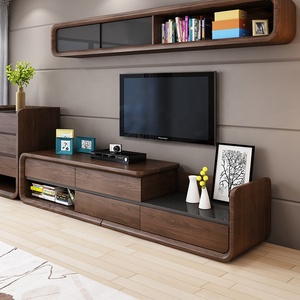 Venta al por mayor diseño clásico muebles madera de nogal extensible del Gabinete de la <span class=keywords><strong>TV</strong></span> - Product Image 3