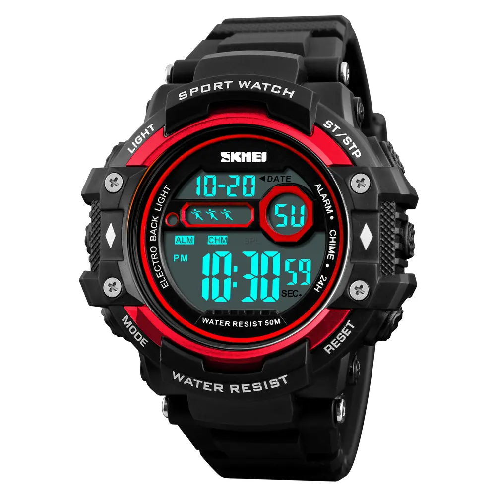 SKMEI 1325 Men Digital Watch Waterproof Stopwatch Timer Alarm Calendar Back Light Male Watch