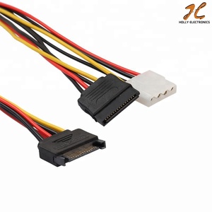 Kabel daya <span class=keywords><strong>SATA</strong></span> 15PIN bersertifikasi RoHS, kecepatan tinggi <span class=keywords><strong>SATA</strong></span> 4Pin IDE <span class=keywords><strong>Molex</strong></span> <span class=keywords><strong>Female</strong></span> + kabel daya <span class=keywords><strong>SATA</strong></span> <span class=keywords><strong>Female</strong></span> Motherboard Hard Disk 18cm - Product Image 6