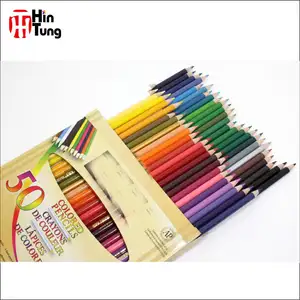 Hot Koop 50 stks Premium Kleur Potlood set in papier Doos