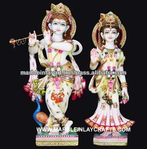 Estatuas de Mármol de Radha Krishna, Estatua del Dios Krishna Radha - Product Image 1