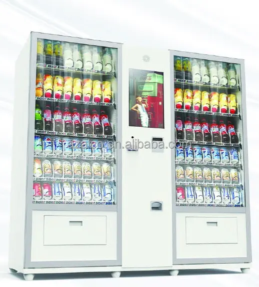 Mini mart kiosk verkauf snack trinken bier milch joghurt milch soja bilk dispenser kiosk in shopping mall