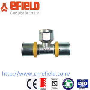 Raccords de tuyauterie en laiton 16mm profil U raccords de presse en laiton 16mm tuyau pex raccord - Product Image 6