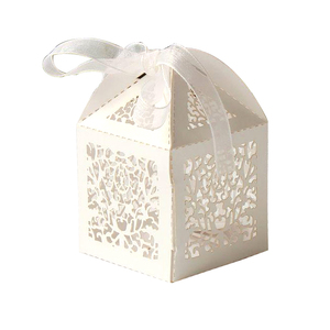 Benutzer definierte elegante Papier Hochzeits tür Geschenk box Pappe Cmyk Pantone Geschenk & Handwerk 500 Stück ISO9001 OEM/ODM Akzeptieren Biologisch abbaubar - Product Image 2