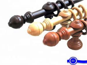 Prix d'usine en gros tringles à rideaux rondes populaires en bois pour le marché britannique - Product Image 3