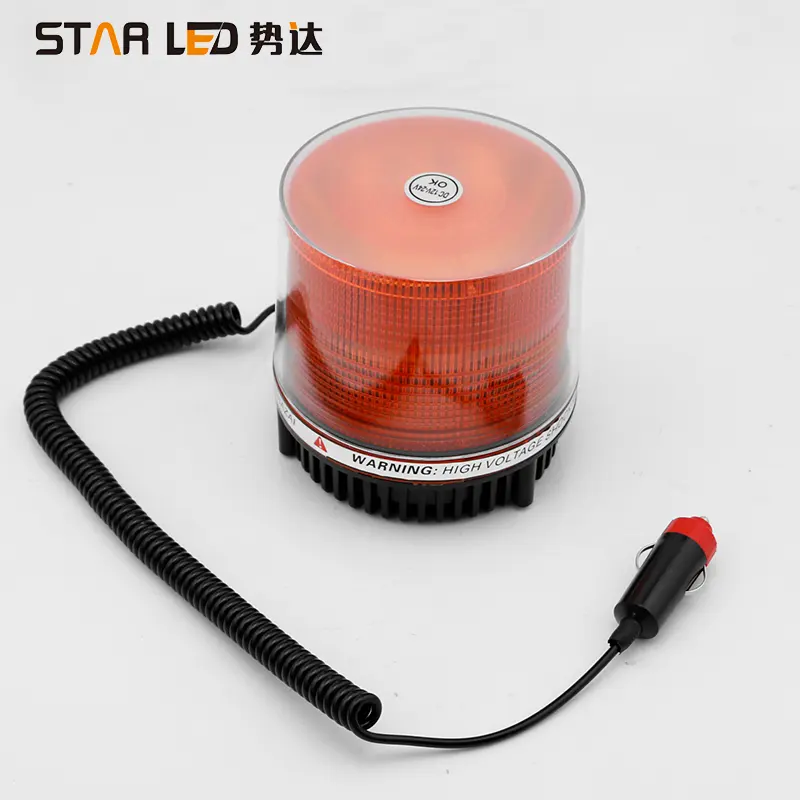 12V 24V ambra led emergenza forkliftled mini beacon luce stroboscopica per magnete spia auto